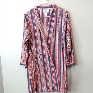 Vintage Sears Boys Size 12-14 Cotton Robe Western American Saturday Cartoons